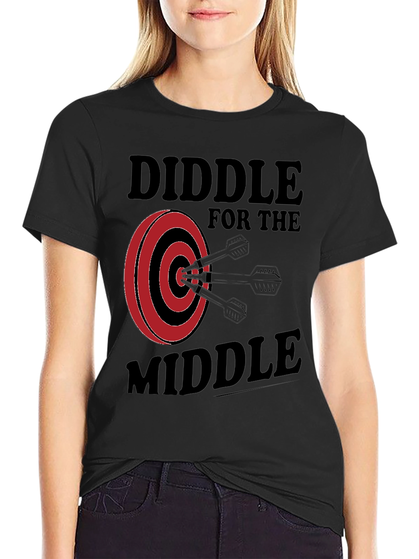 Diddle for the Middle Dart T-Shirt - Black