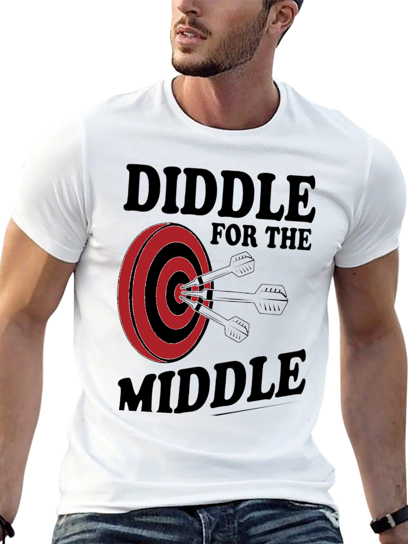 Diddle for the Middle Dart T-Shirt - Black