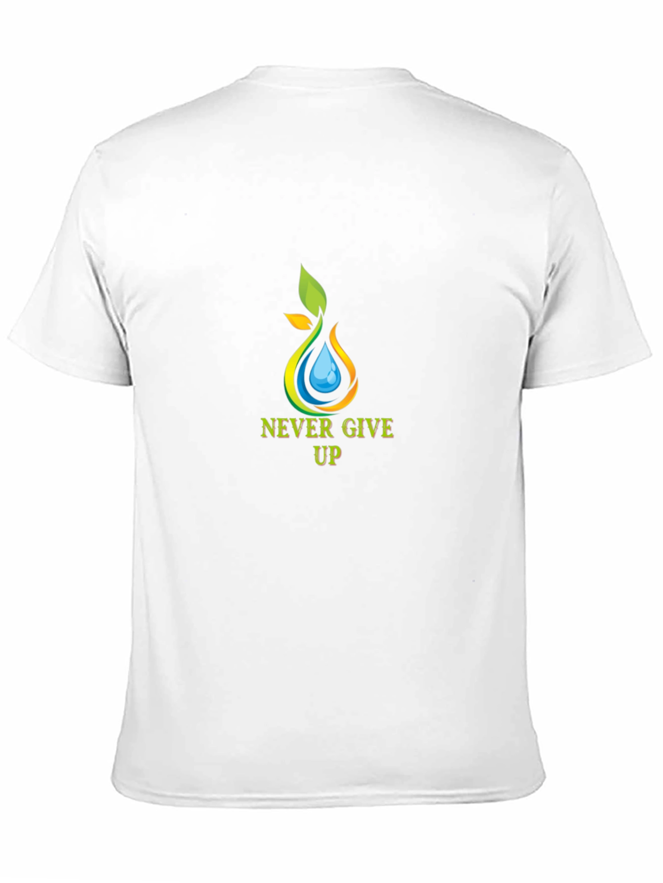 Never Give Up Graphic Tee - Motivational T-Shirt