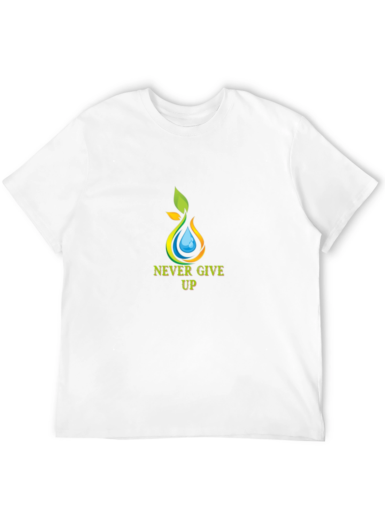 Never Give Up Graphic Tee - Motivational T-Shirt