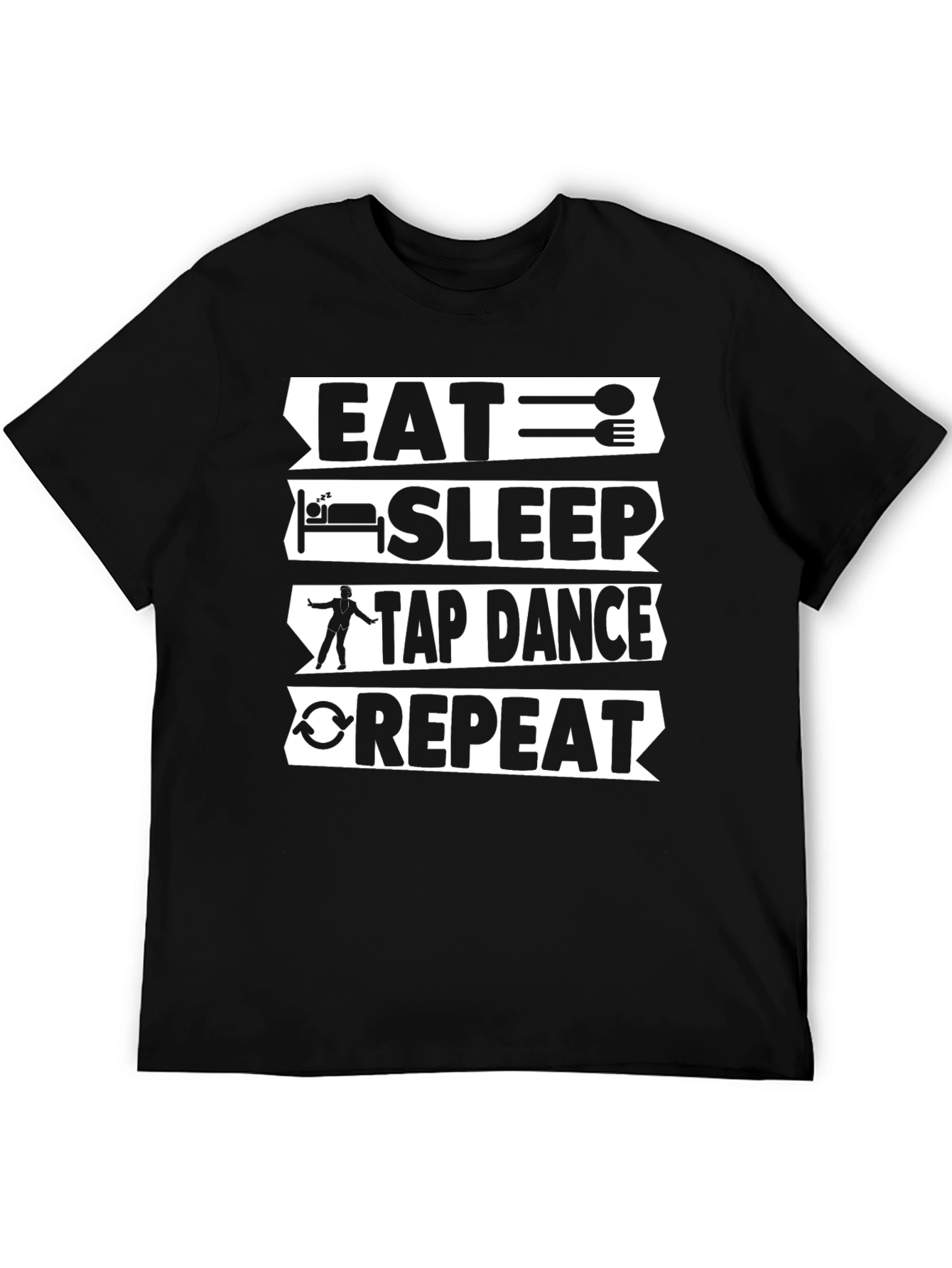Eat Sleep Tap Dance Repeat Graphic Tee