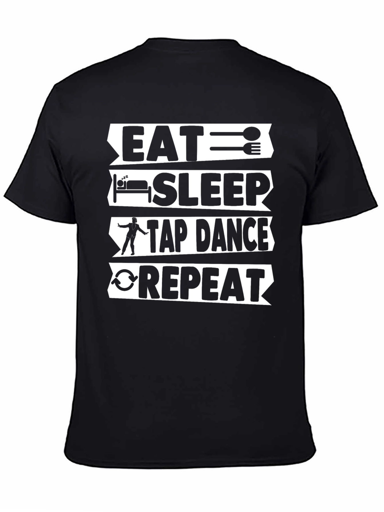 Eat Sleep Tap Dance Repeat Graphic Tee