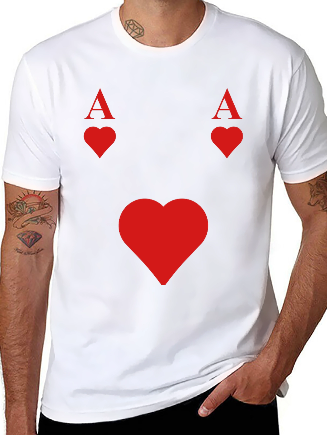 Ace of Hearts Black T-Shirt