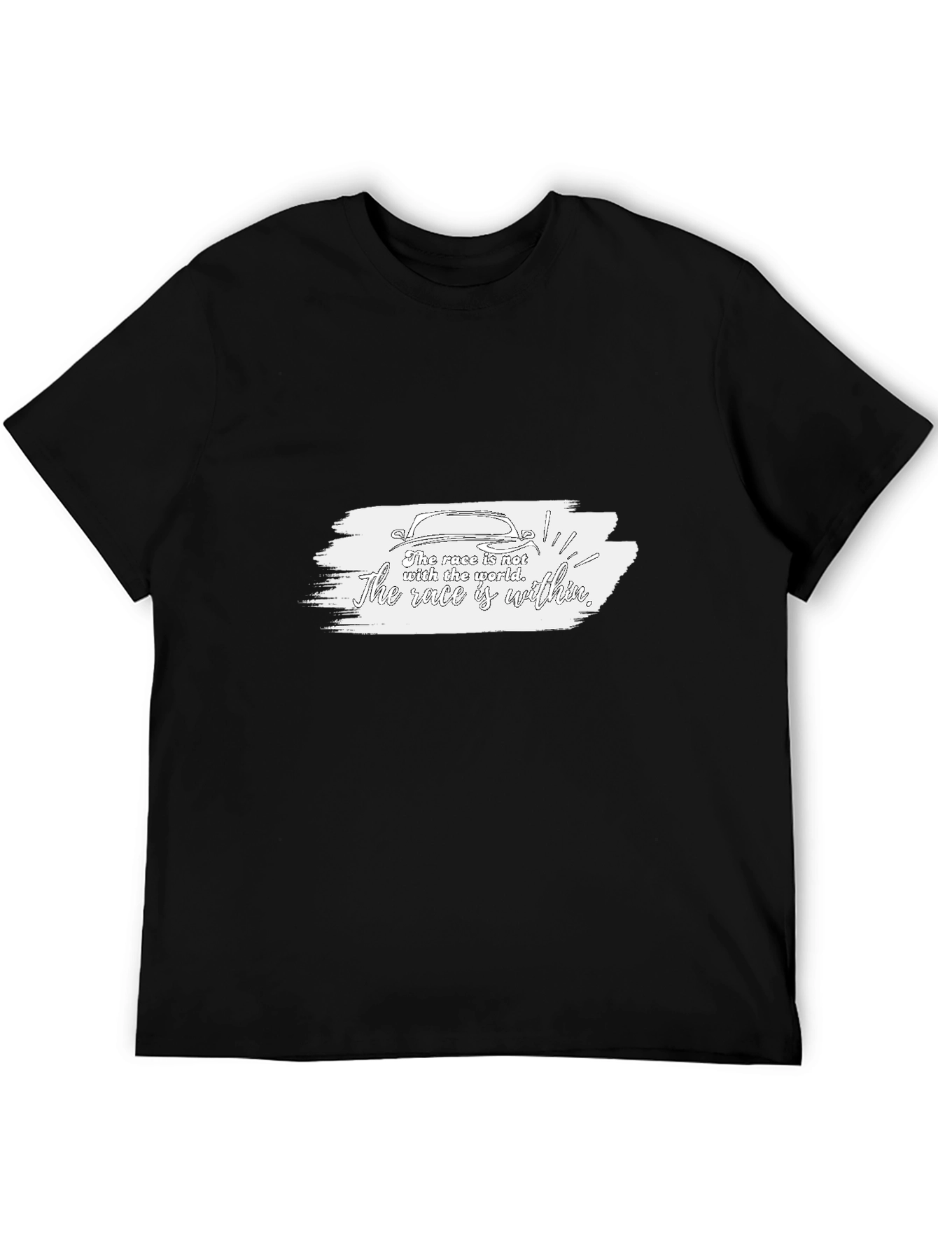 Race Within Graphic Tee - Black