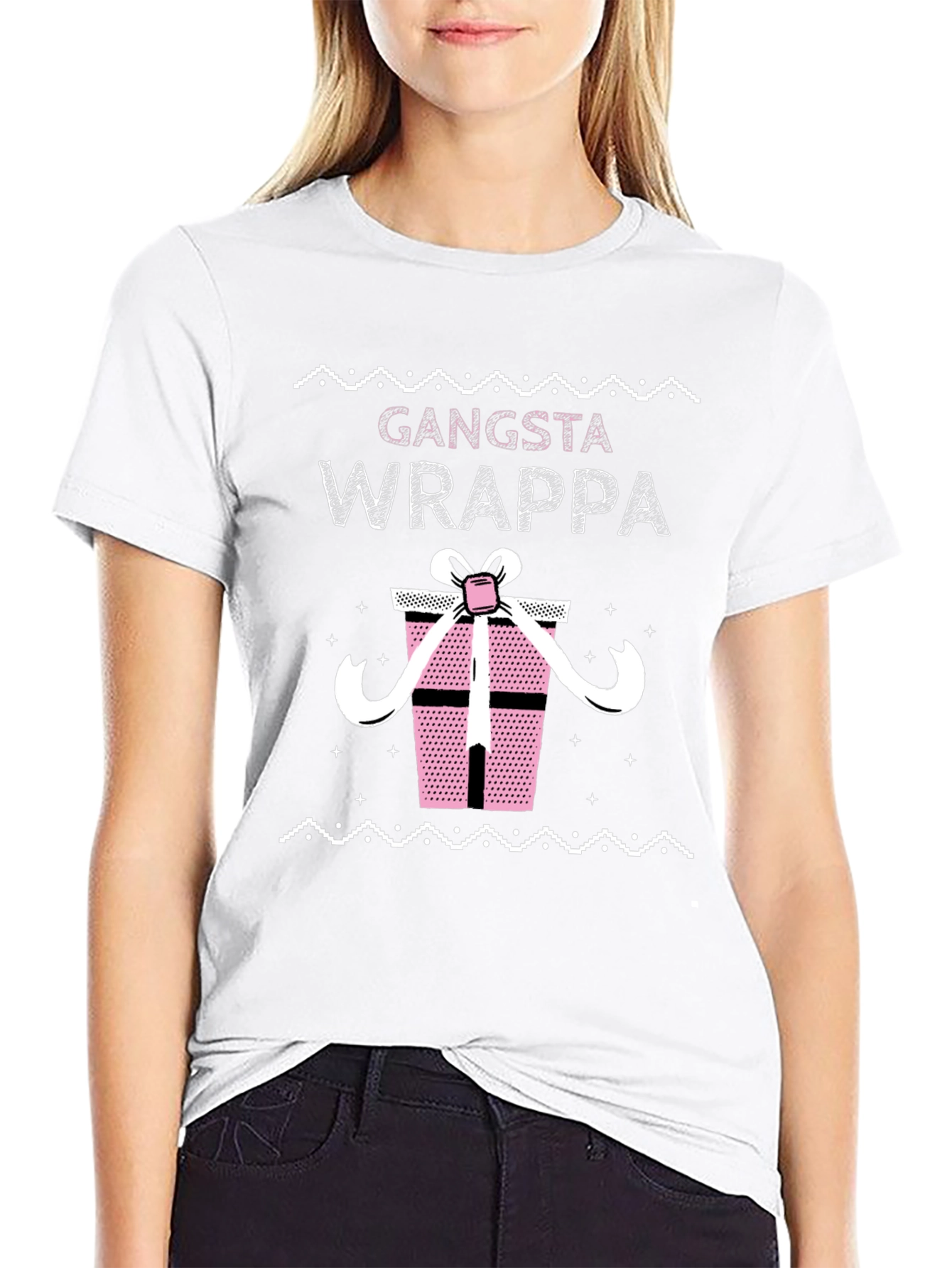 Gangsta Wrappa Christmas T-Shirt Funny Xmas Present