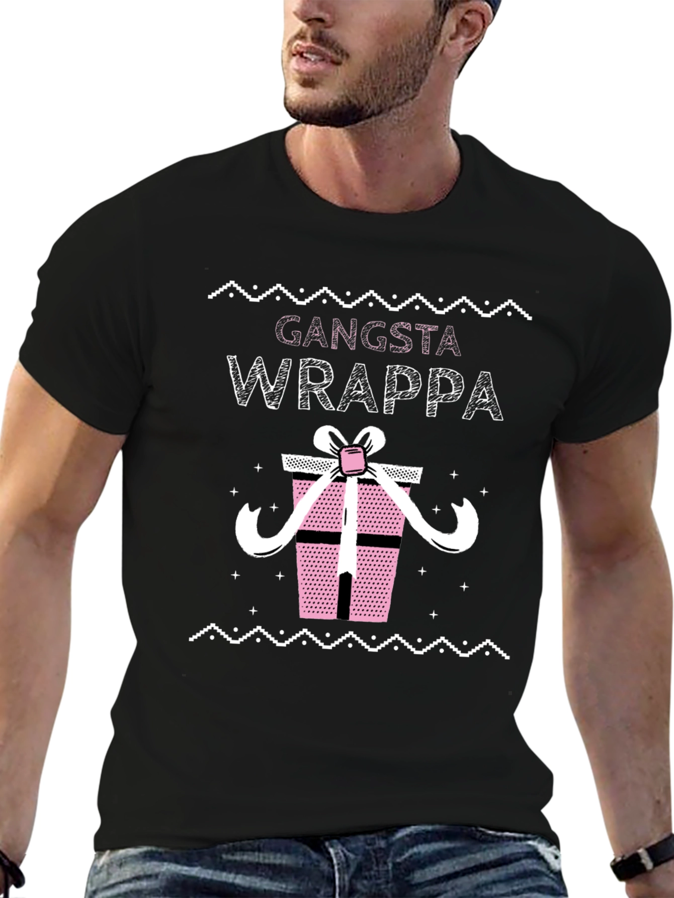 Gangsta Wrappa Christmas T-Shirt Funny Xmas Present