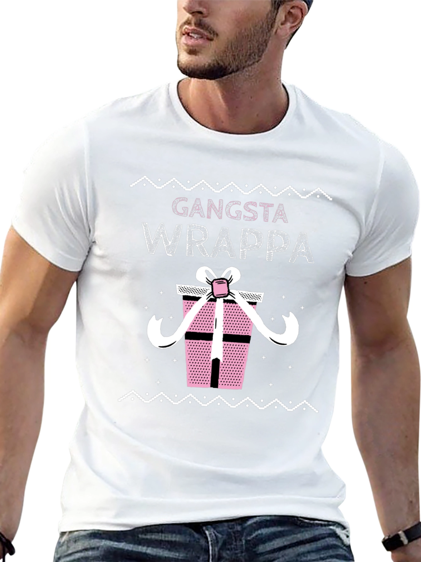 Gangsta Wrappa Christmas T-Shirt Funny Xmas Present