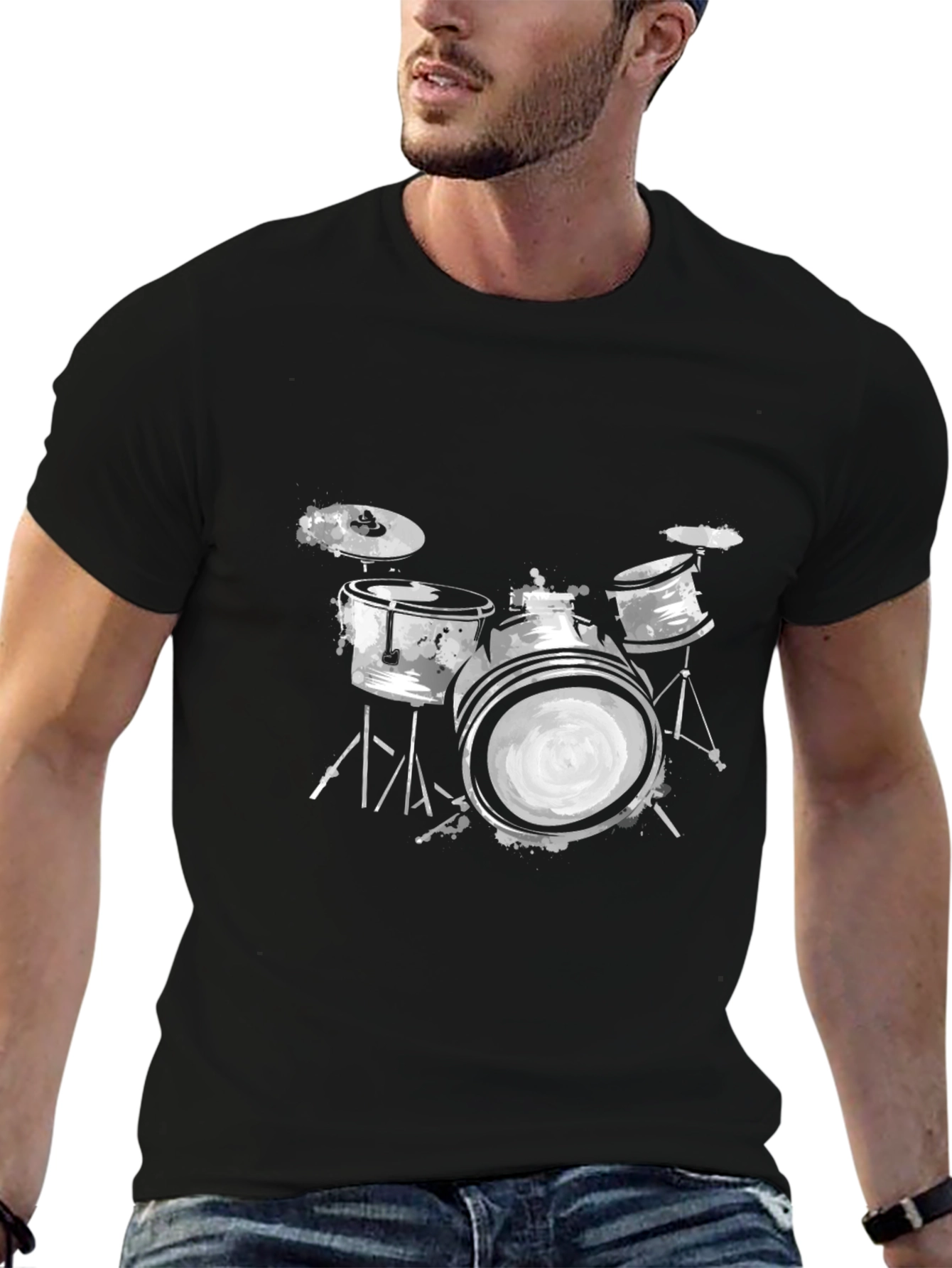 Drum Set T-Shirt - Musicians Style