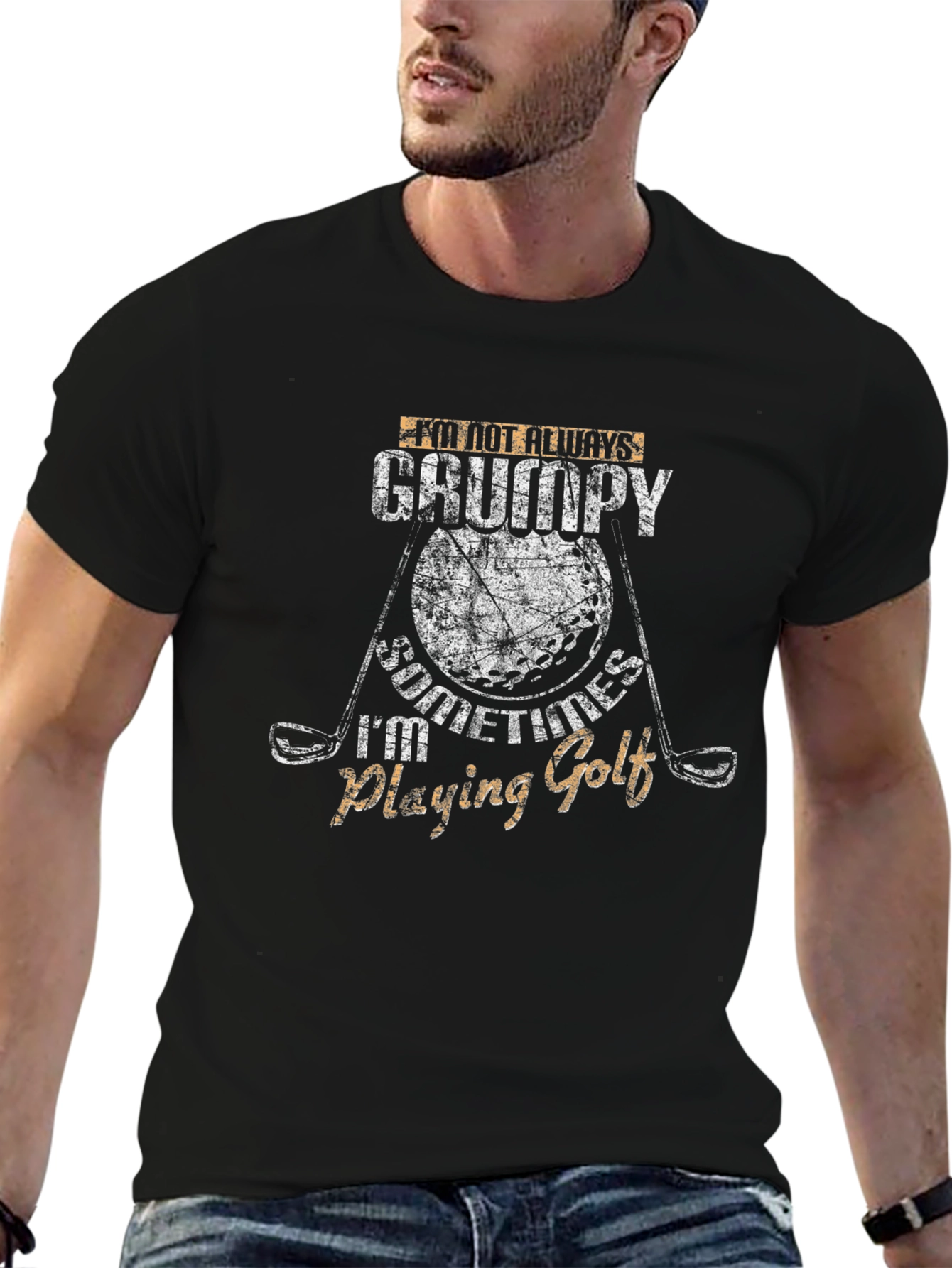 Grumpy Golf T-Shirt - Humorous Golfer Tee