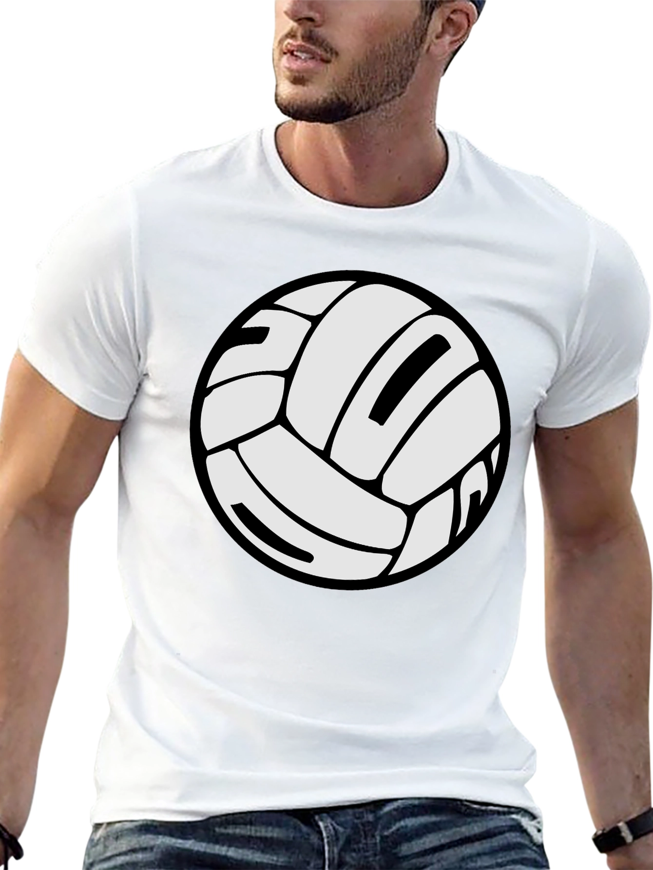 Volleyball Graphic Tee - Black