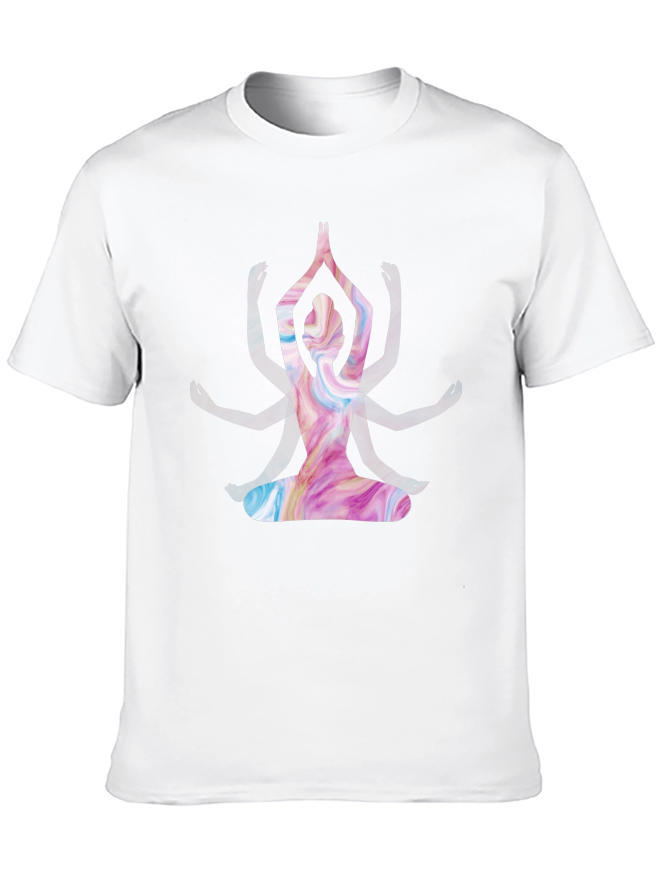Yoga Pose Graphic Tee - Meditative Style