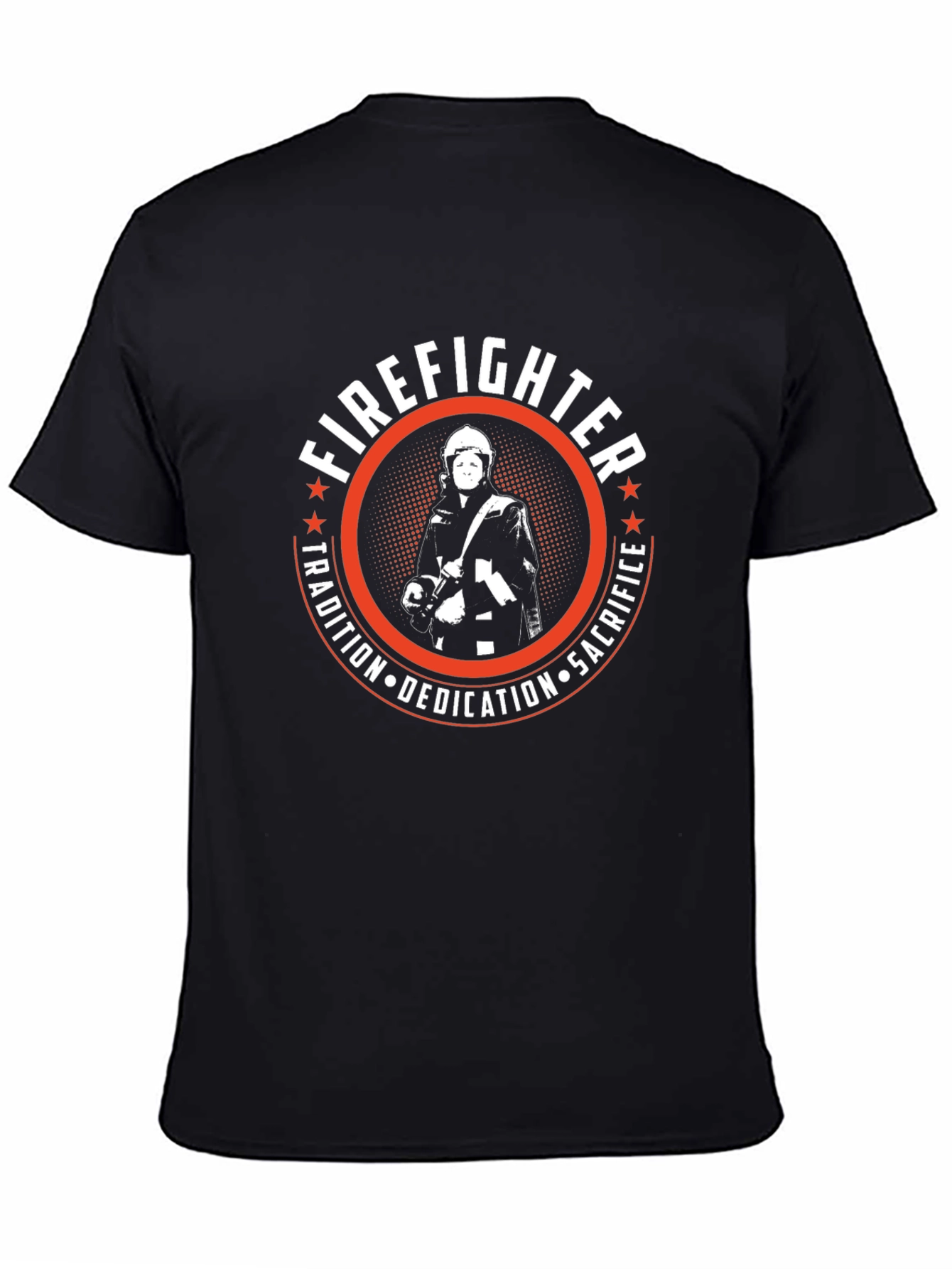 Firefighter Tradition Graphic Tee - Sacrifice Dedication Honor
