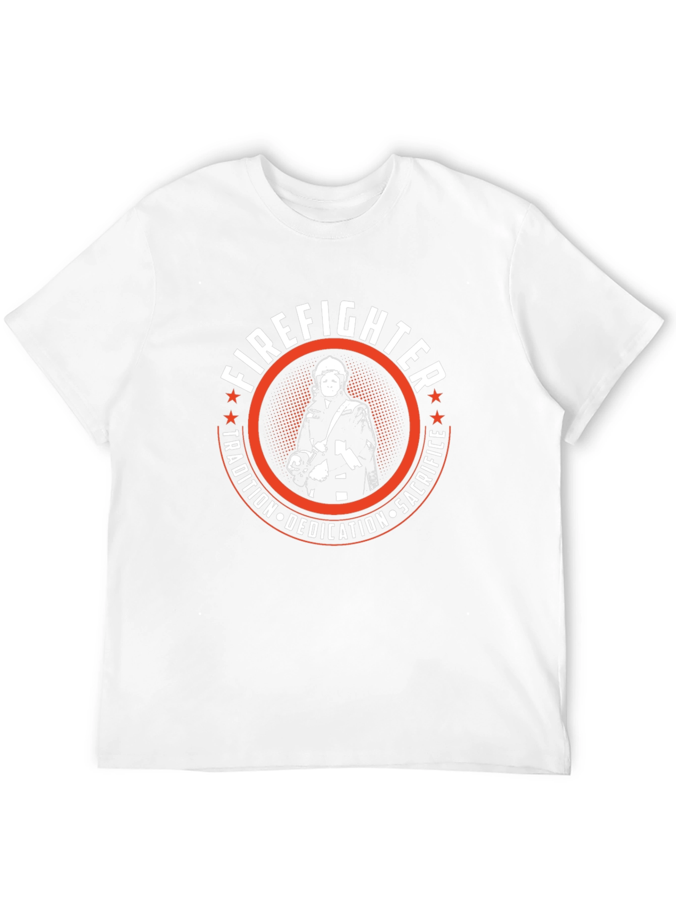 Firefighter Tradition Graphic Tee - Sacrifice Dedication Honor