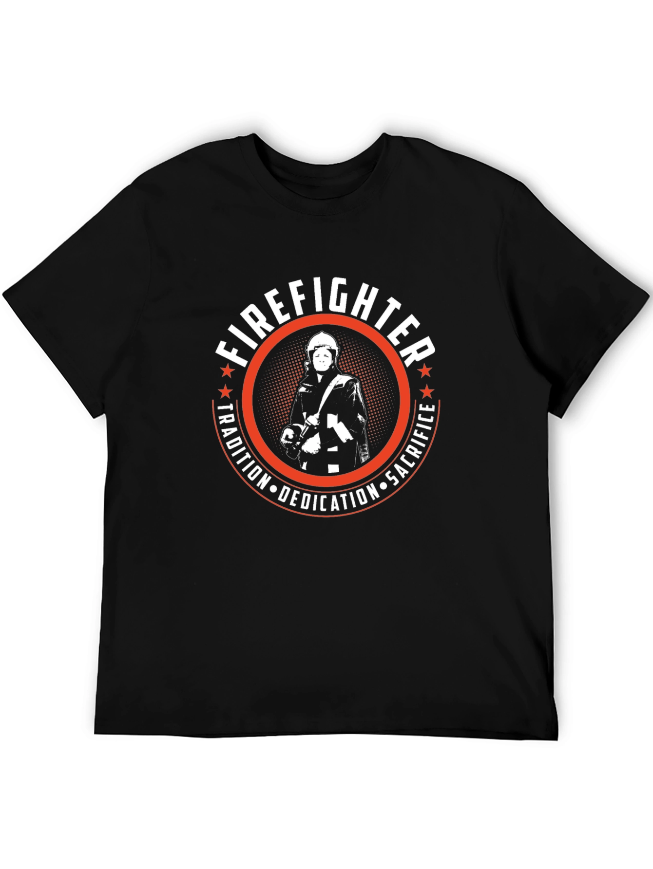 Firefighter Tradition Graphic Tee - Sacrifice Dedication Honor