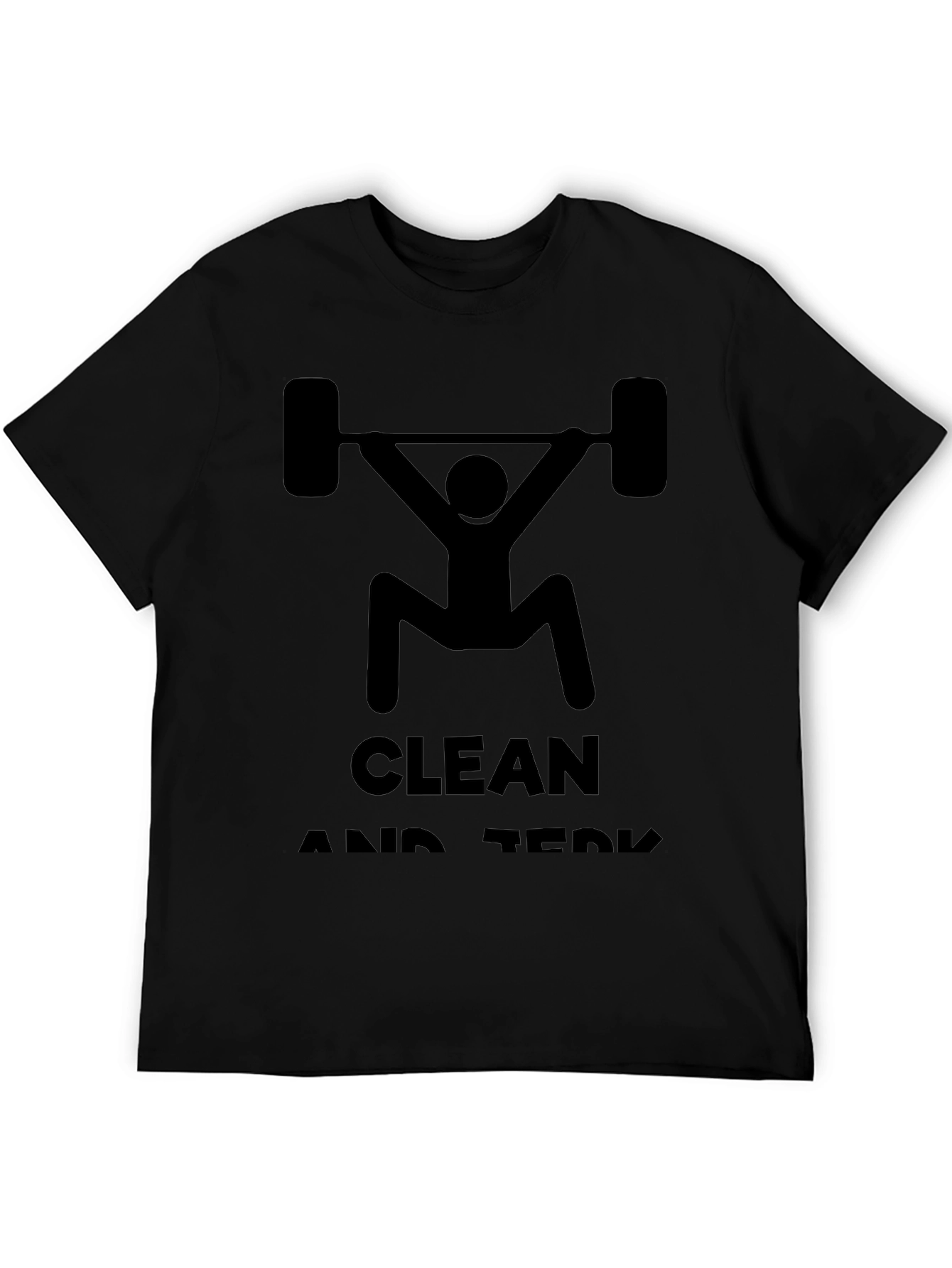 Clean and Jerk Workout Tee - Black