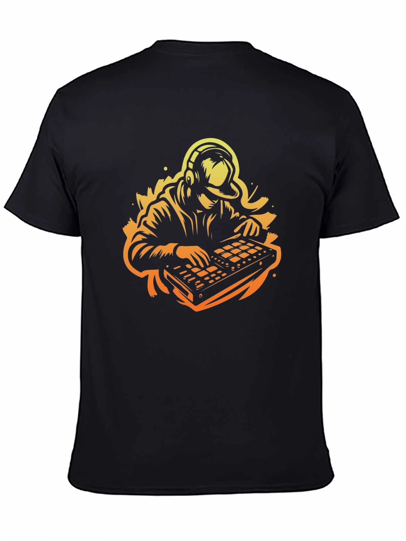 DJ Beat Maker Graphic Tee - Black Cotton T-Shirt