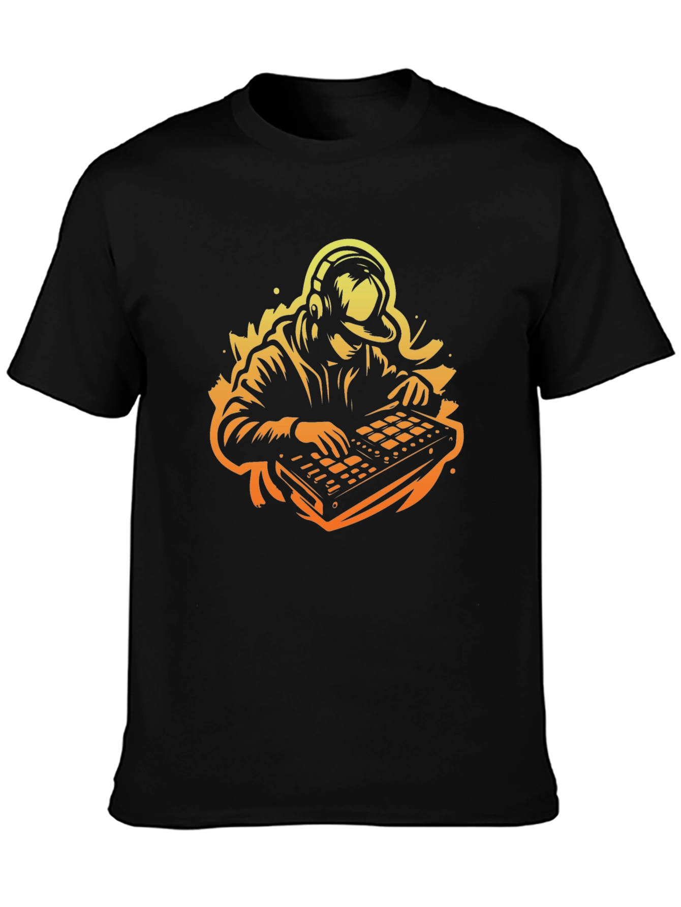 DJ Beat Maker Graphic Tee - Black Cotton T-Shirt