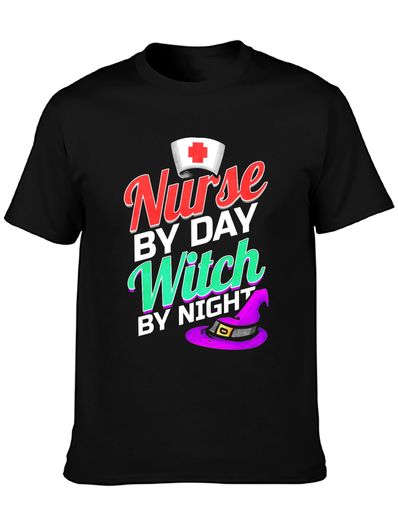 Nurse by Day Witch by Night T-Shirt