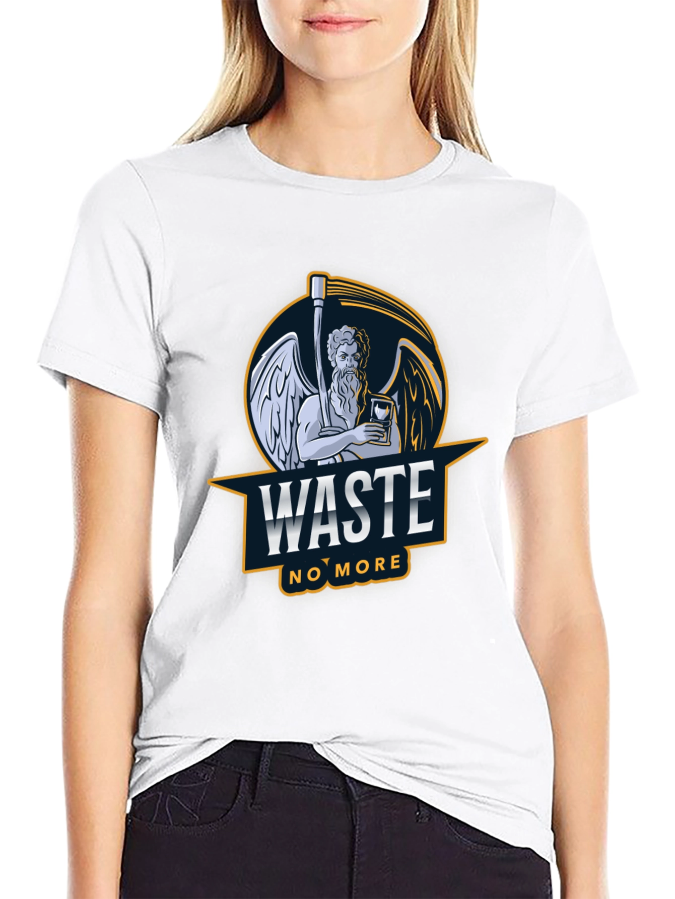 Waste No More Graphic T-Shirt - Black