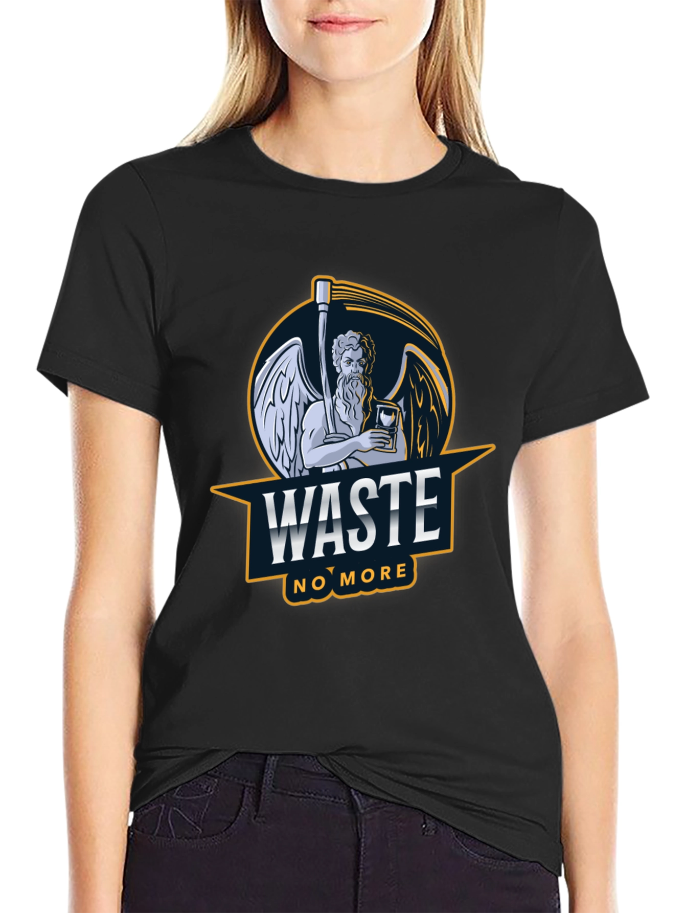 Waste No More Graphic T-Shirt - Black