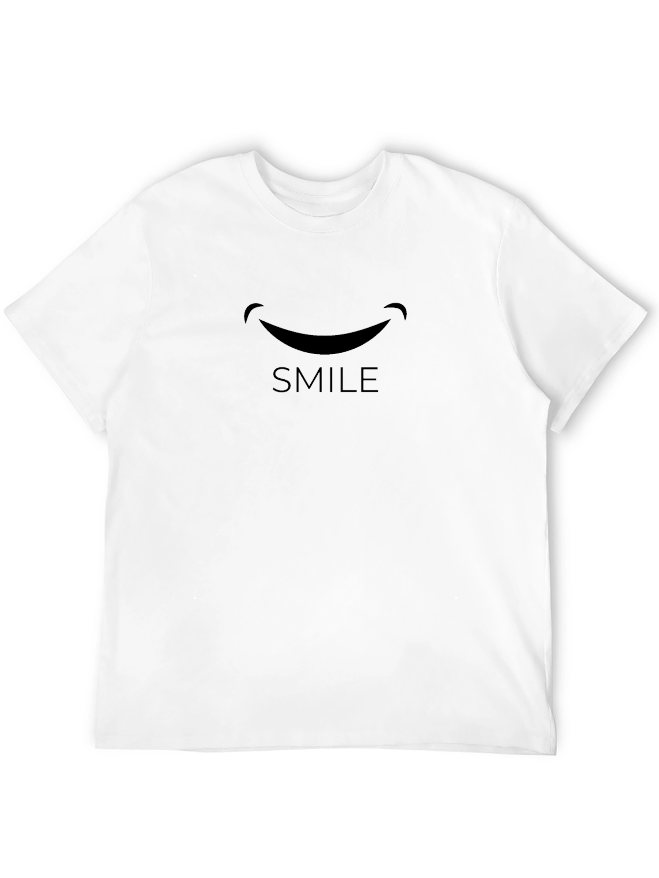 Smile Graphic Black Tee - Mens Short Sleeve