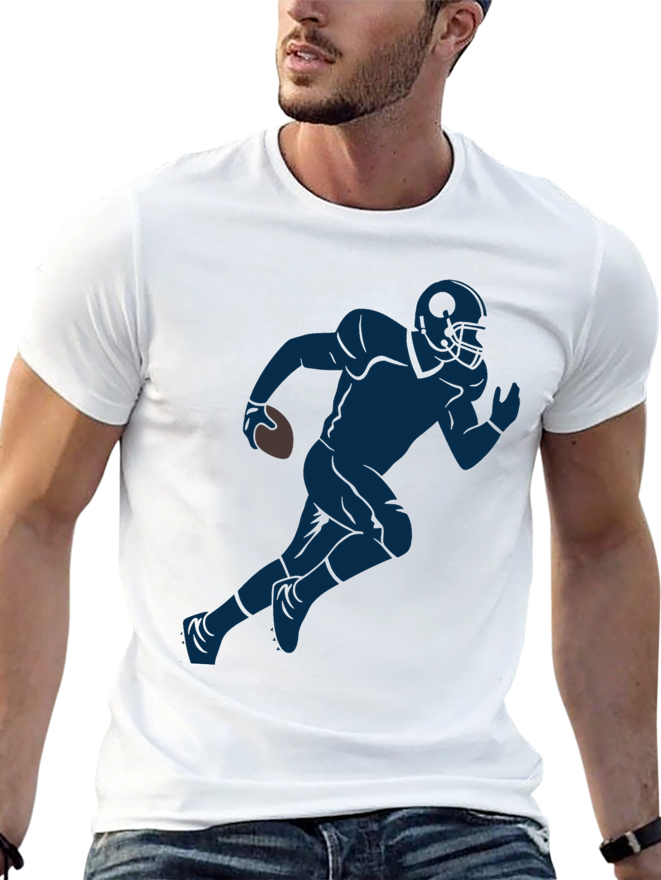 Football Player Graphic Tee