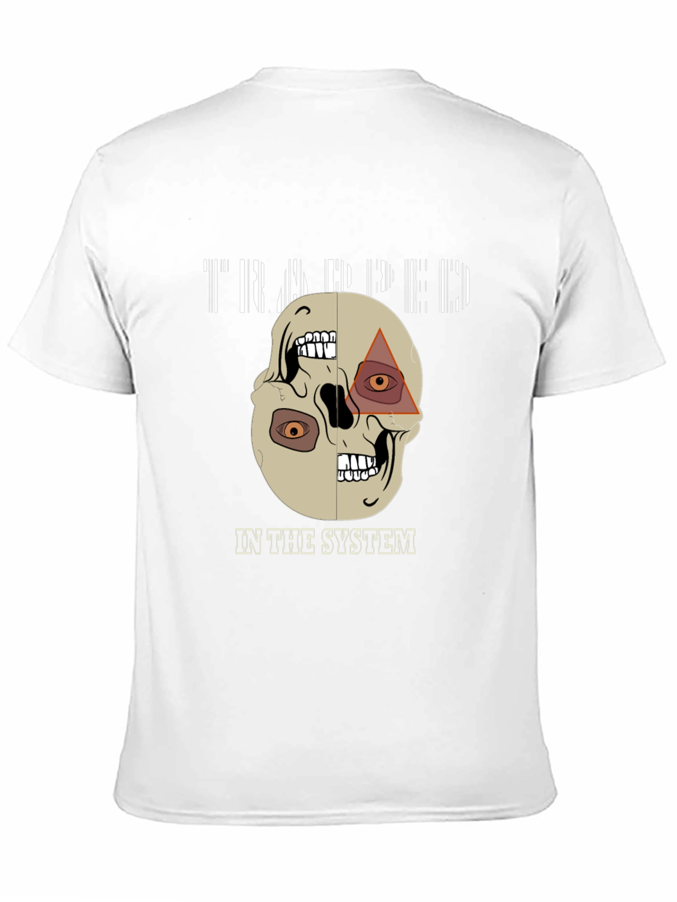 Trapped In The System Skull Graphic Tee
