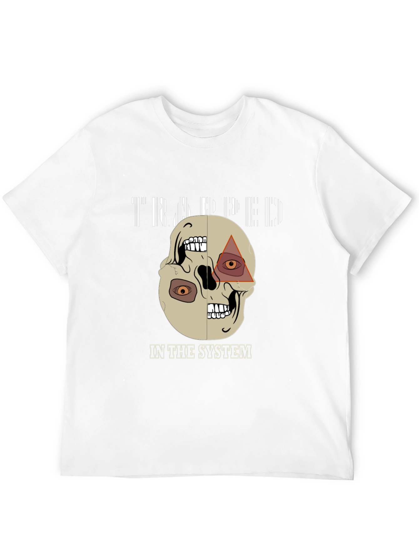 Trapped In The System Skull Graphic Tee