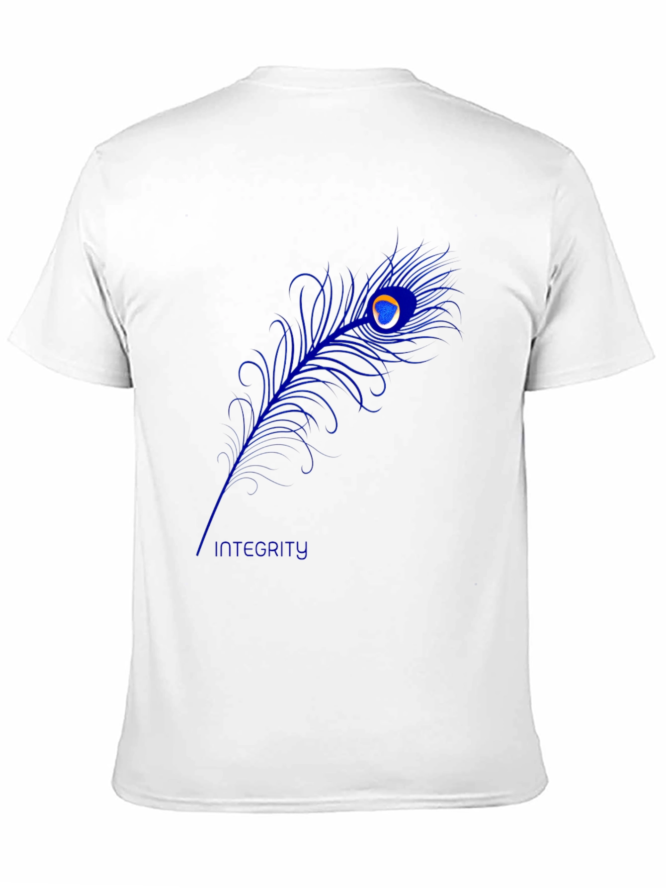 Peacock Feather Graphic Tee - Black