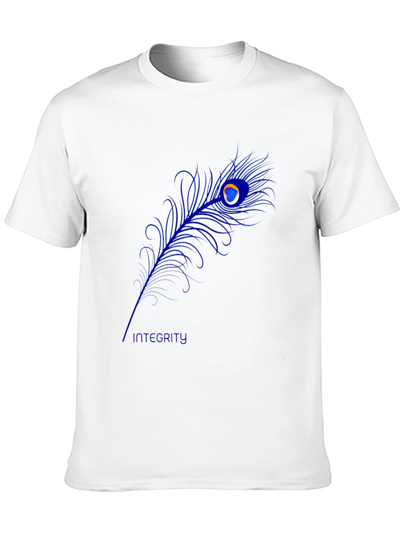 Peacock Feather Graphic Tee - Black