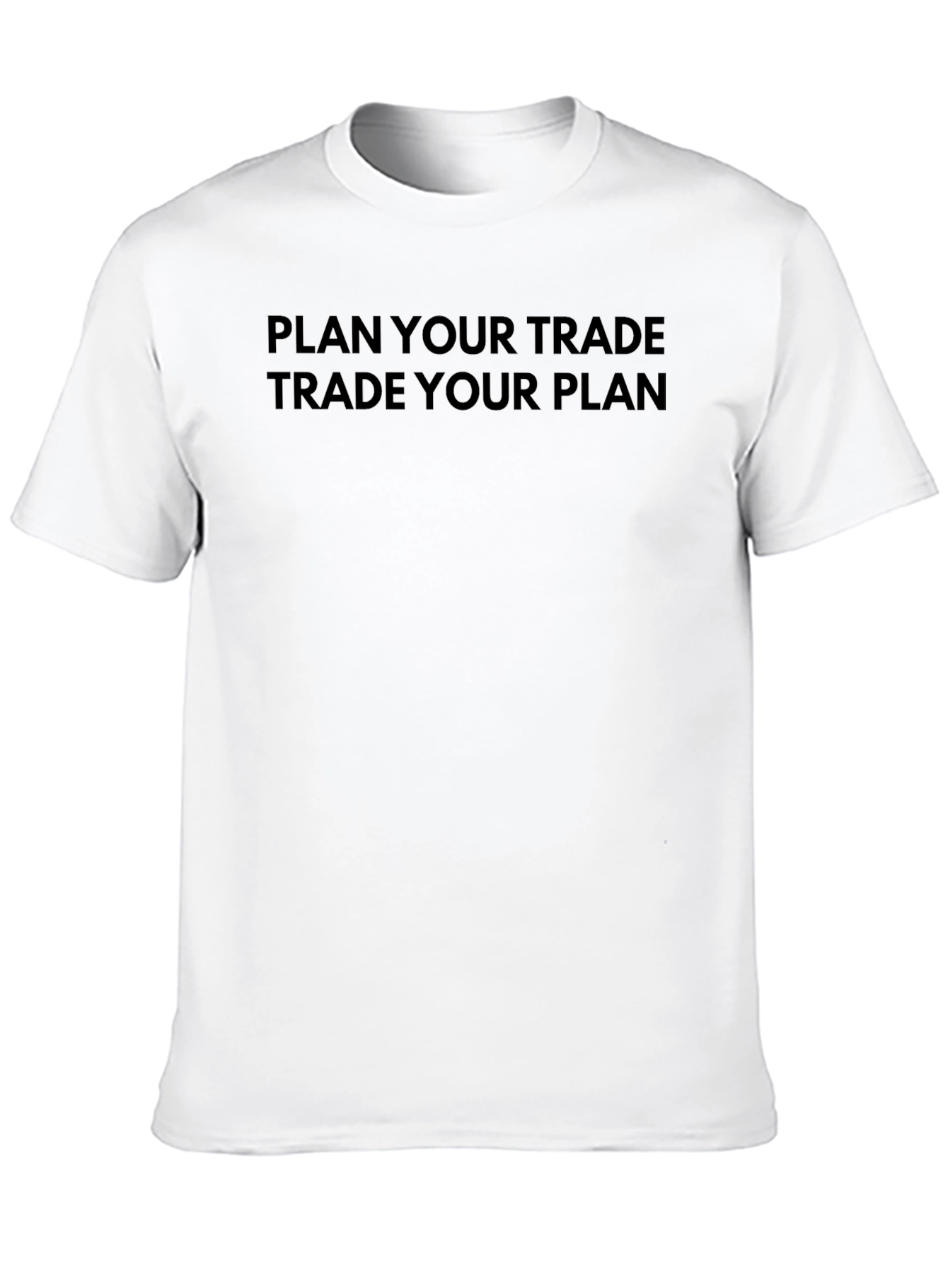 Plan Your Trade Black Graphic Tee