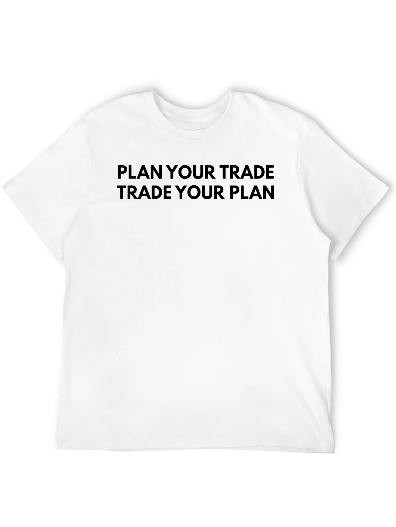 Plan Your Trade Black Graphic Tee