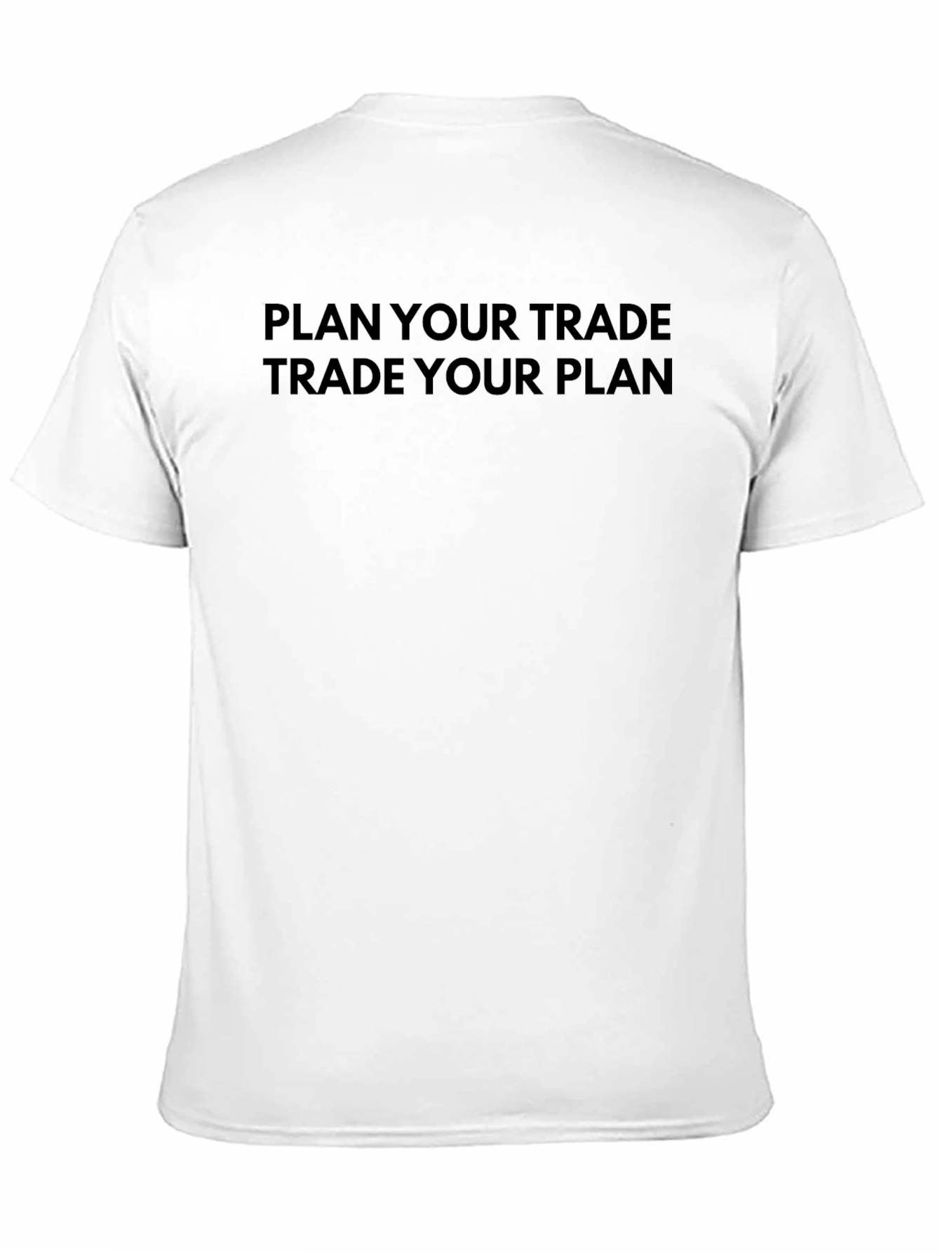Plan Your Trade Black Graphic Tee