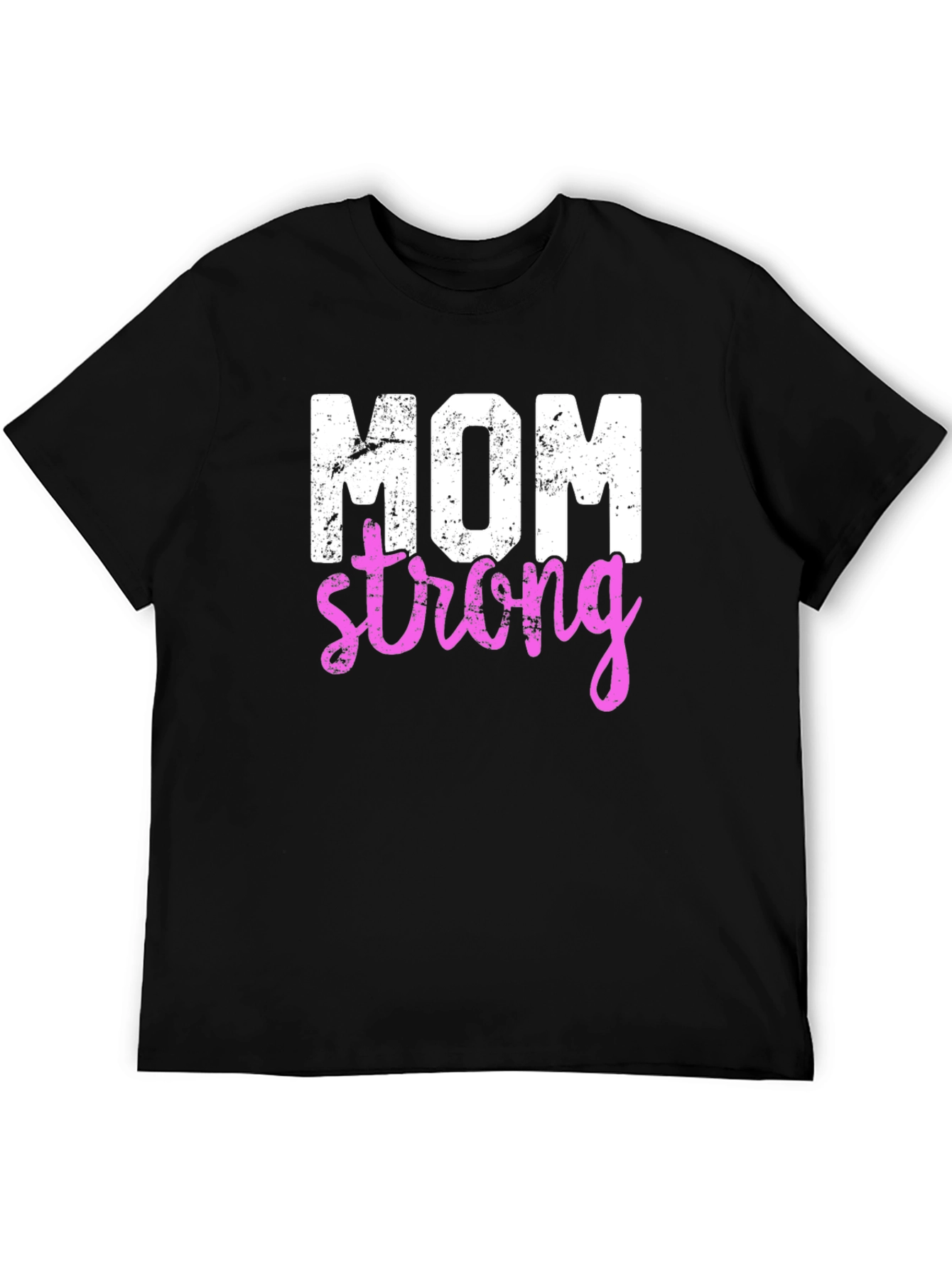 Mom Strong Graphic Tee - Black