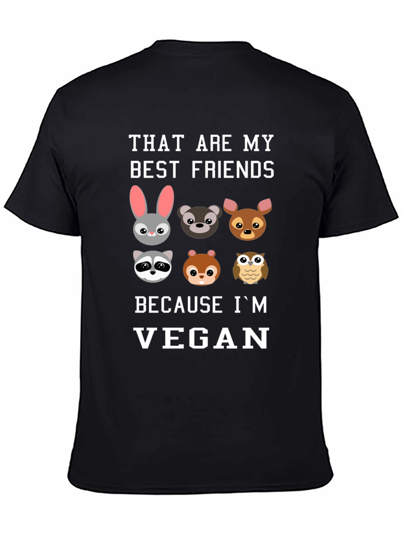 Vegan Friends Graphic T-Shirt - Soft Cotton Tee