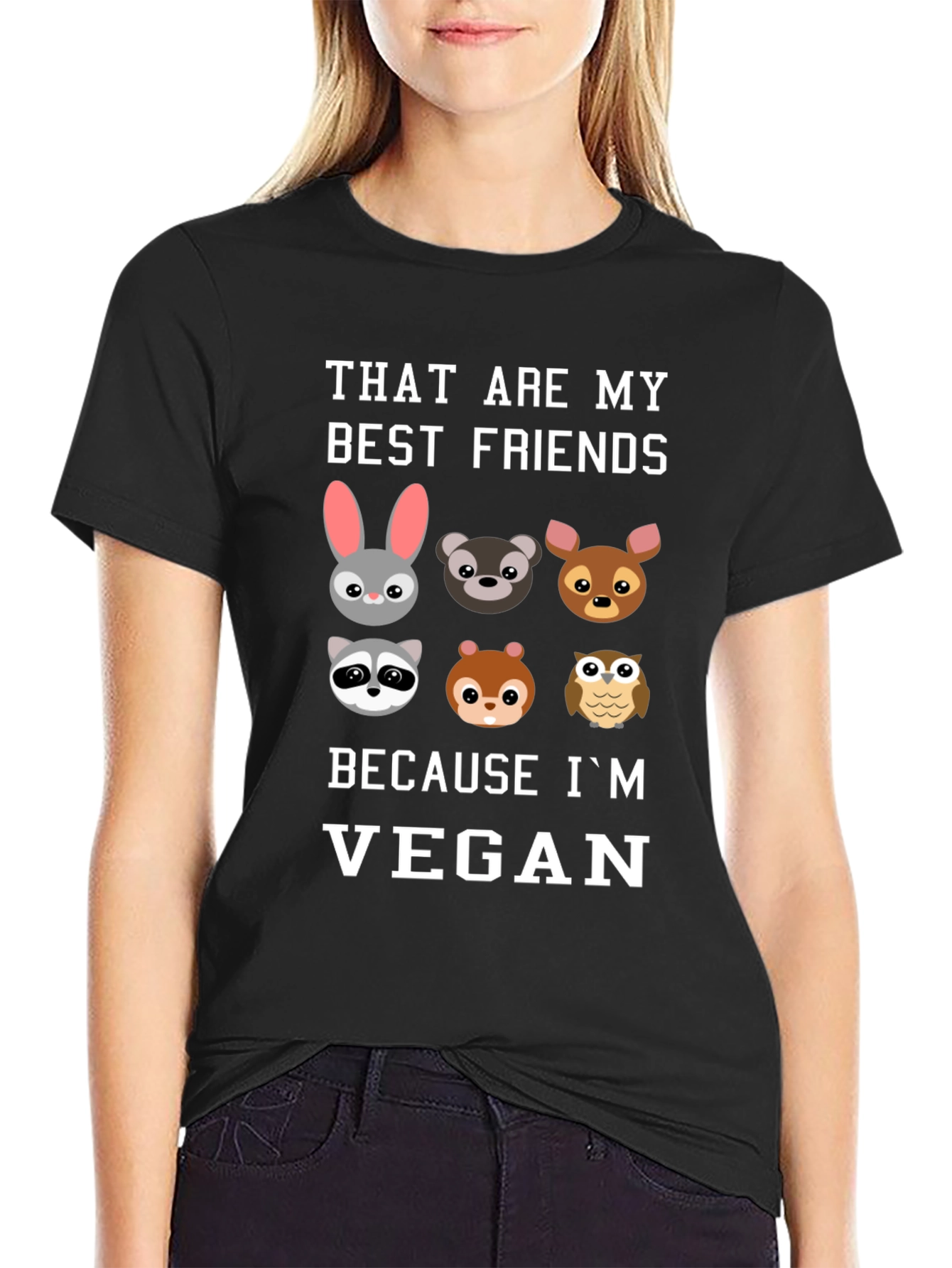 Vegan Friends Graphic T-Shirt - Soft Cotton Tee