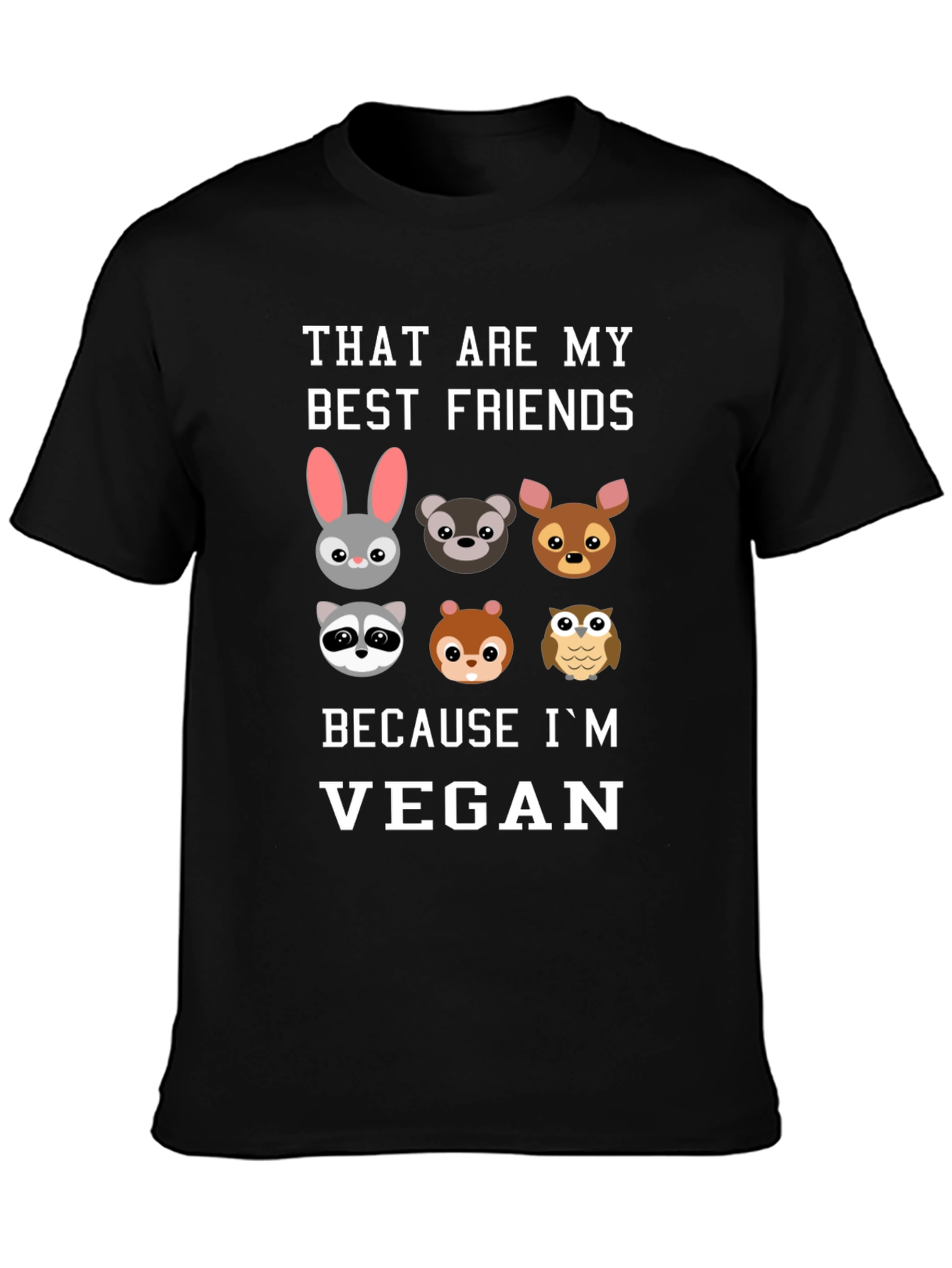 Vegan Friends Graphic T-Shirt - Soft Cotton Tee