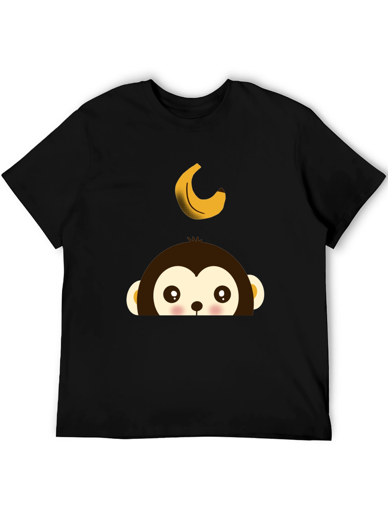 Monkey Banana Tee - Fun Cartoon Graphic T-Shirt