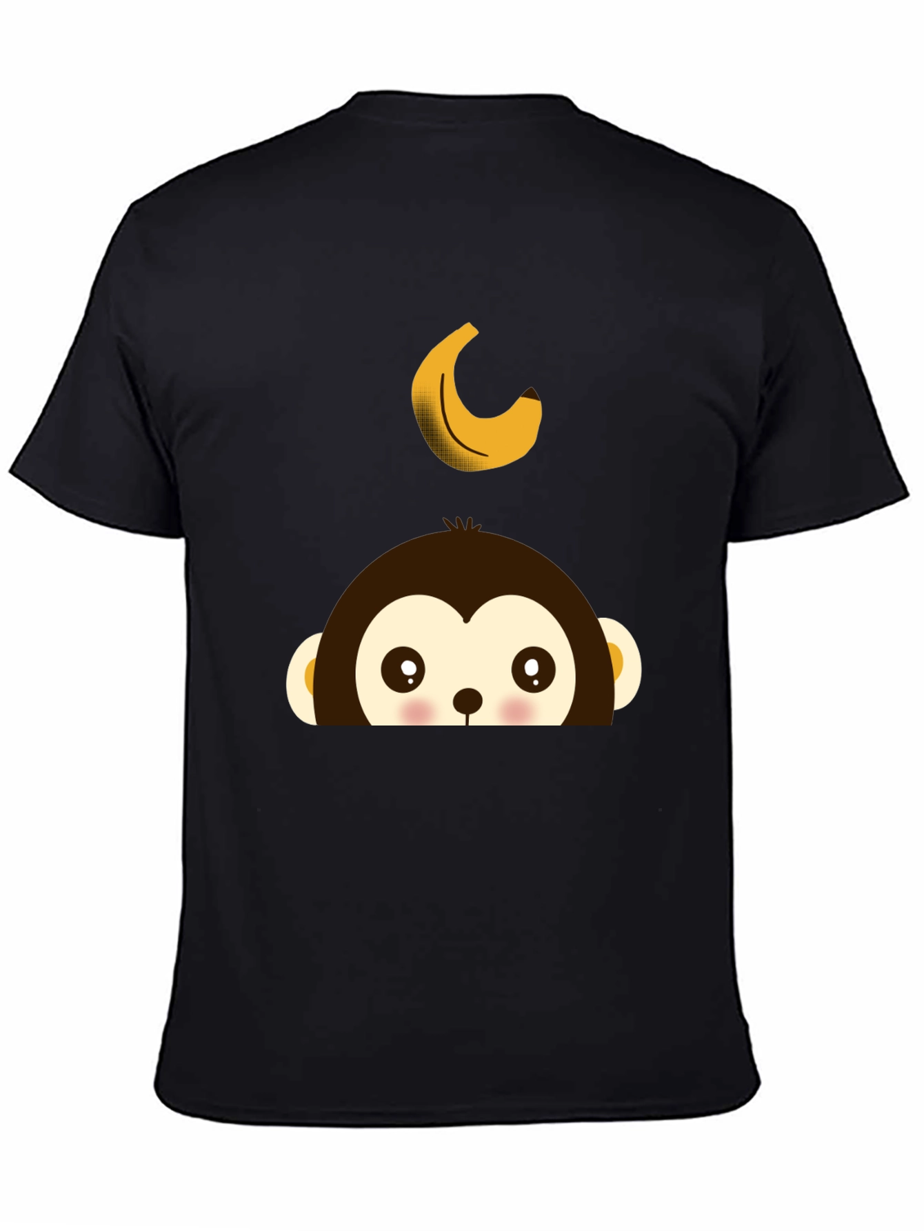 Monkey Banana Tee - Fun Cartoon Graphic T-Shirt
