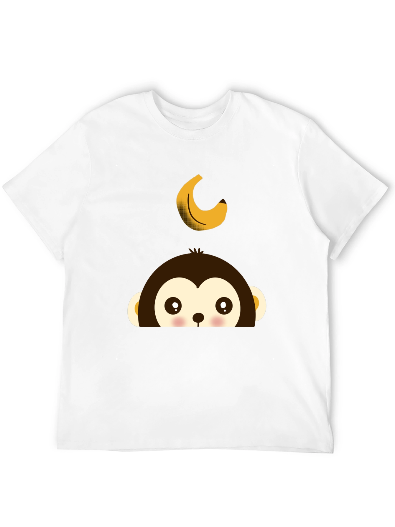 Monkey Banana Tee - Fun Cartoon Graphic T-Shirt