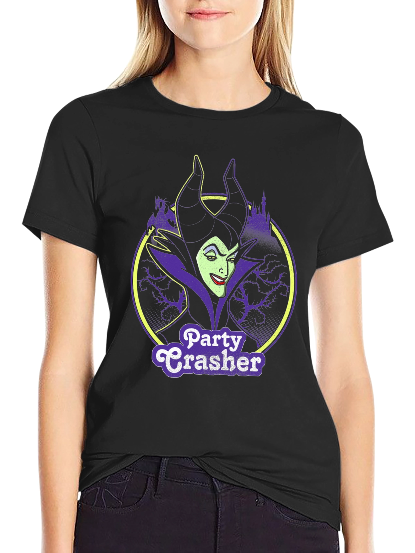Maleficent Party Crasher Black T-Shirt