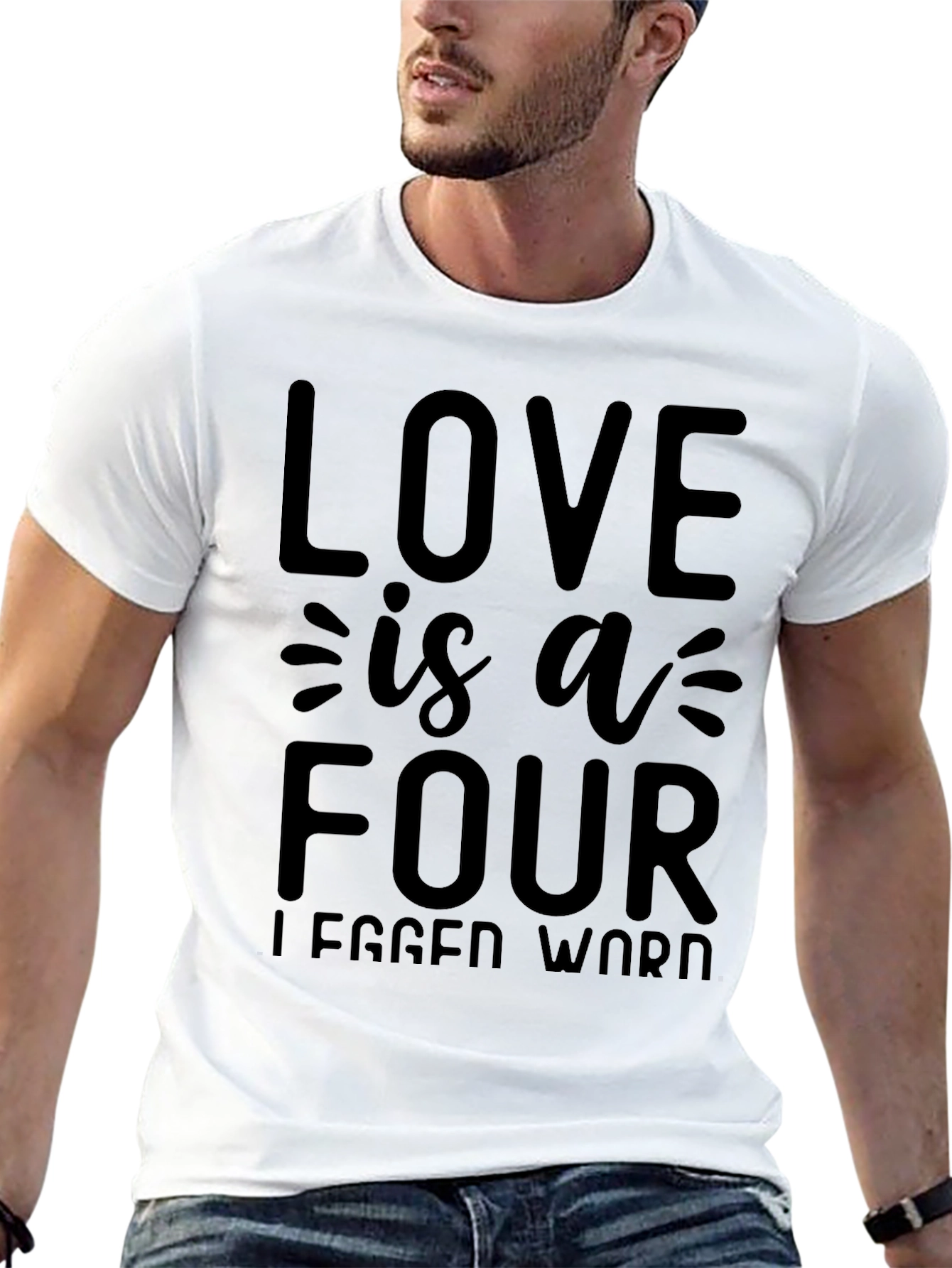 Love is a Four Legged Word Black T-Shirt