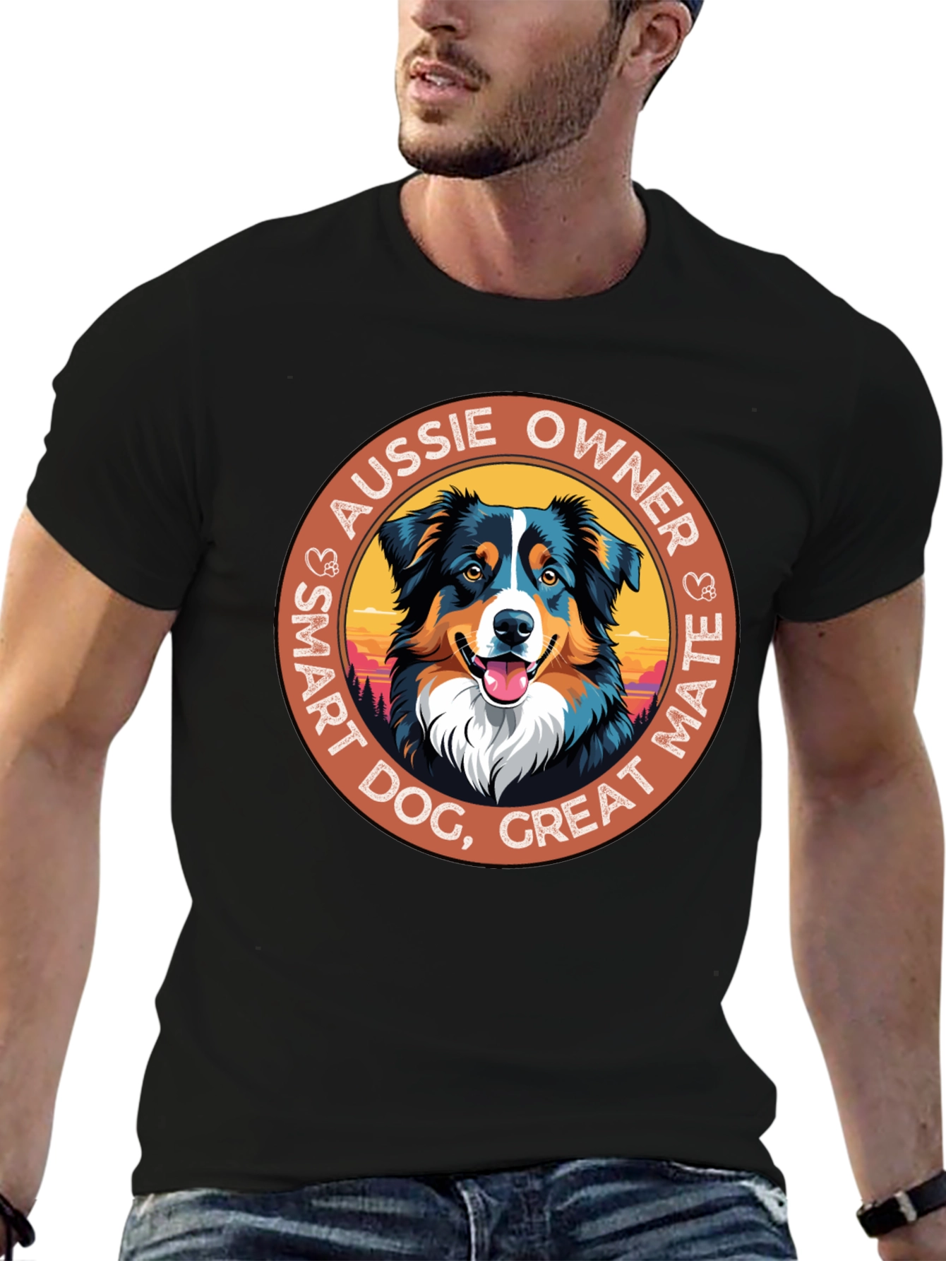Aussie Owner Smart Dog Graphic Tee