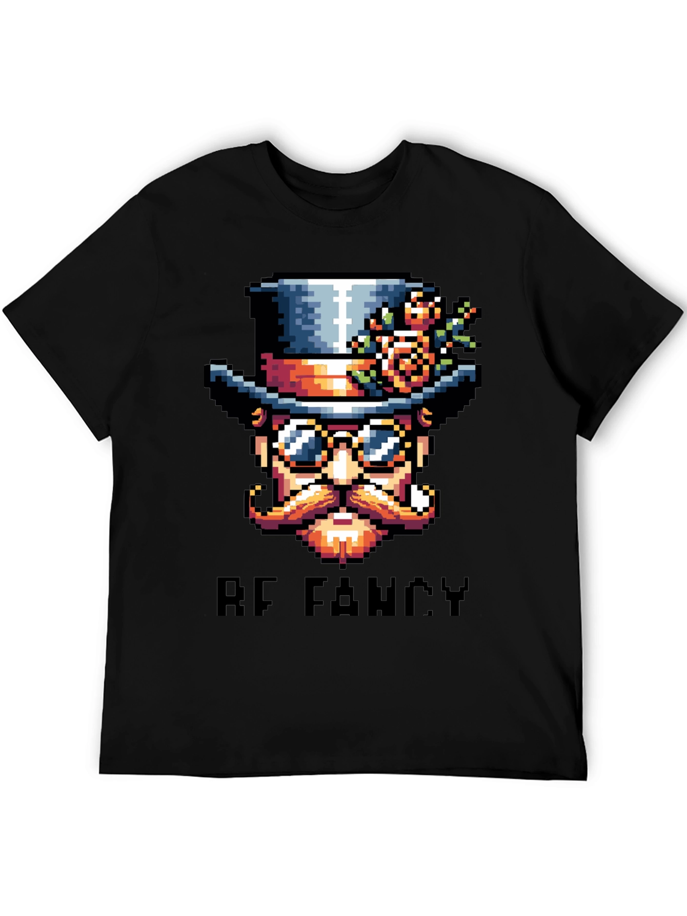 Be Fancy Pixel Art T-Shirt - Unique Steampunk Style