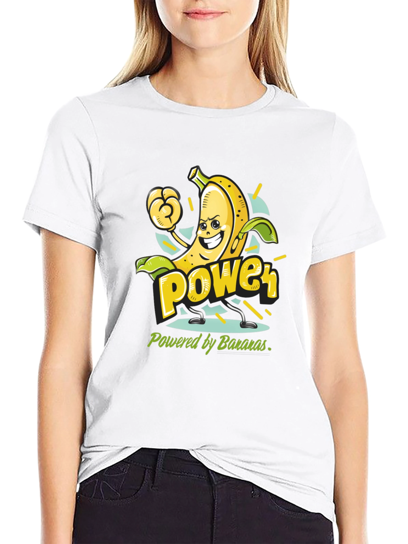Banana Power T-Shirt - Fruit Cartoon Tee