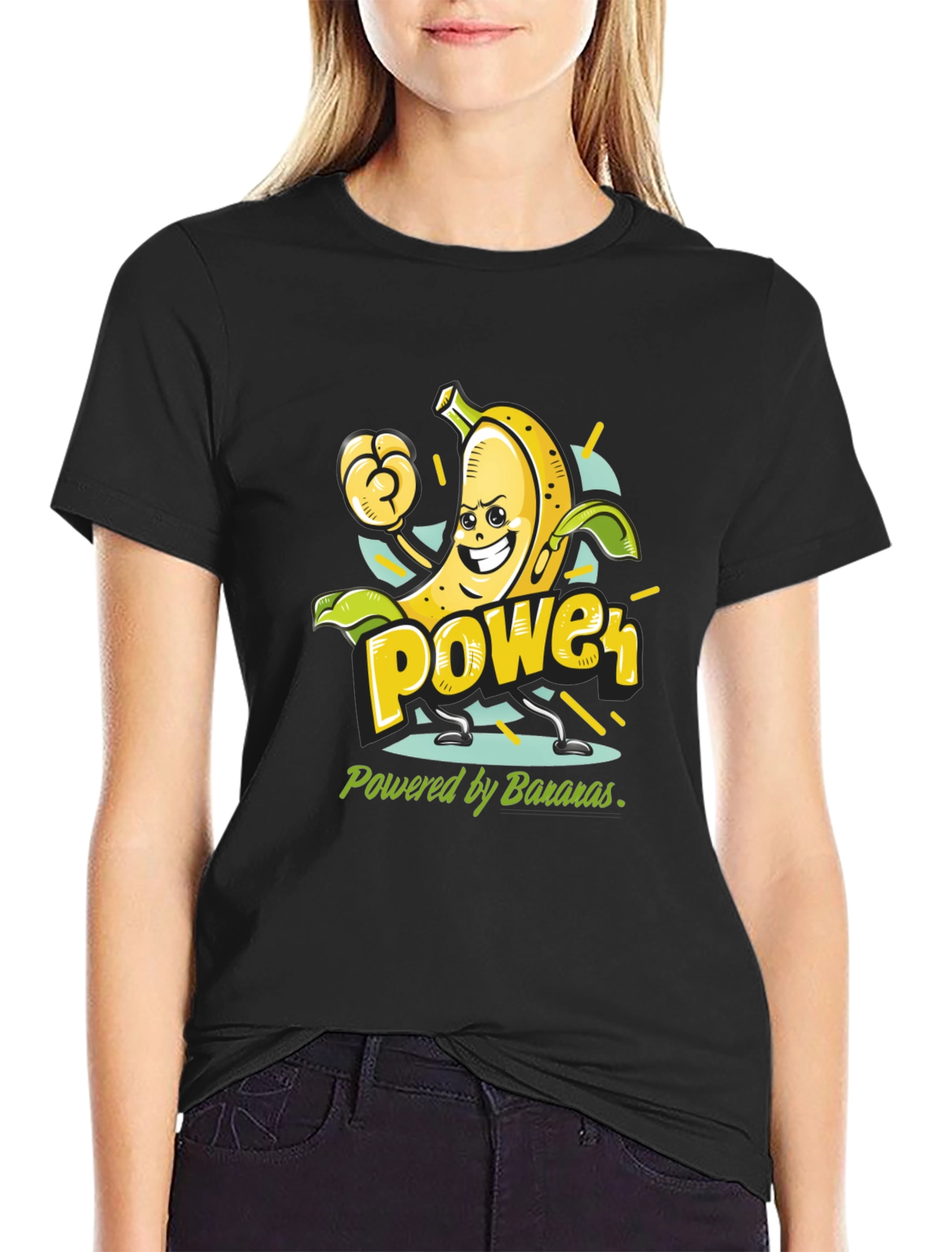 Banana Power T-Shirt - Fruit Cartoon Tee