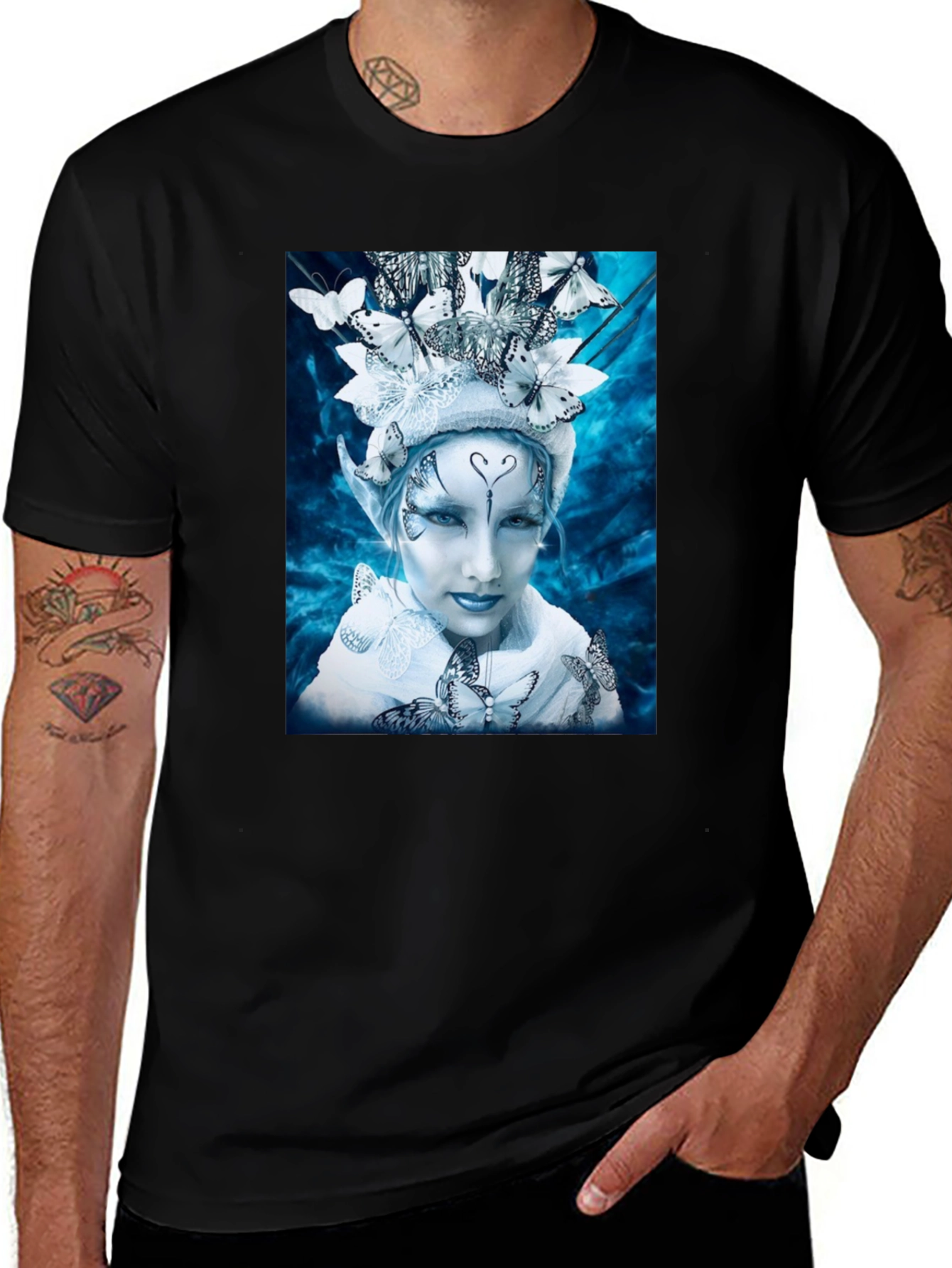 Butterfly Fairy Graphic Tee - Unique Fantasy Design