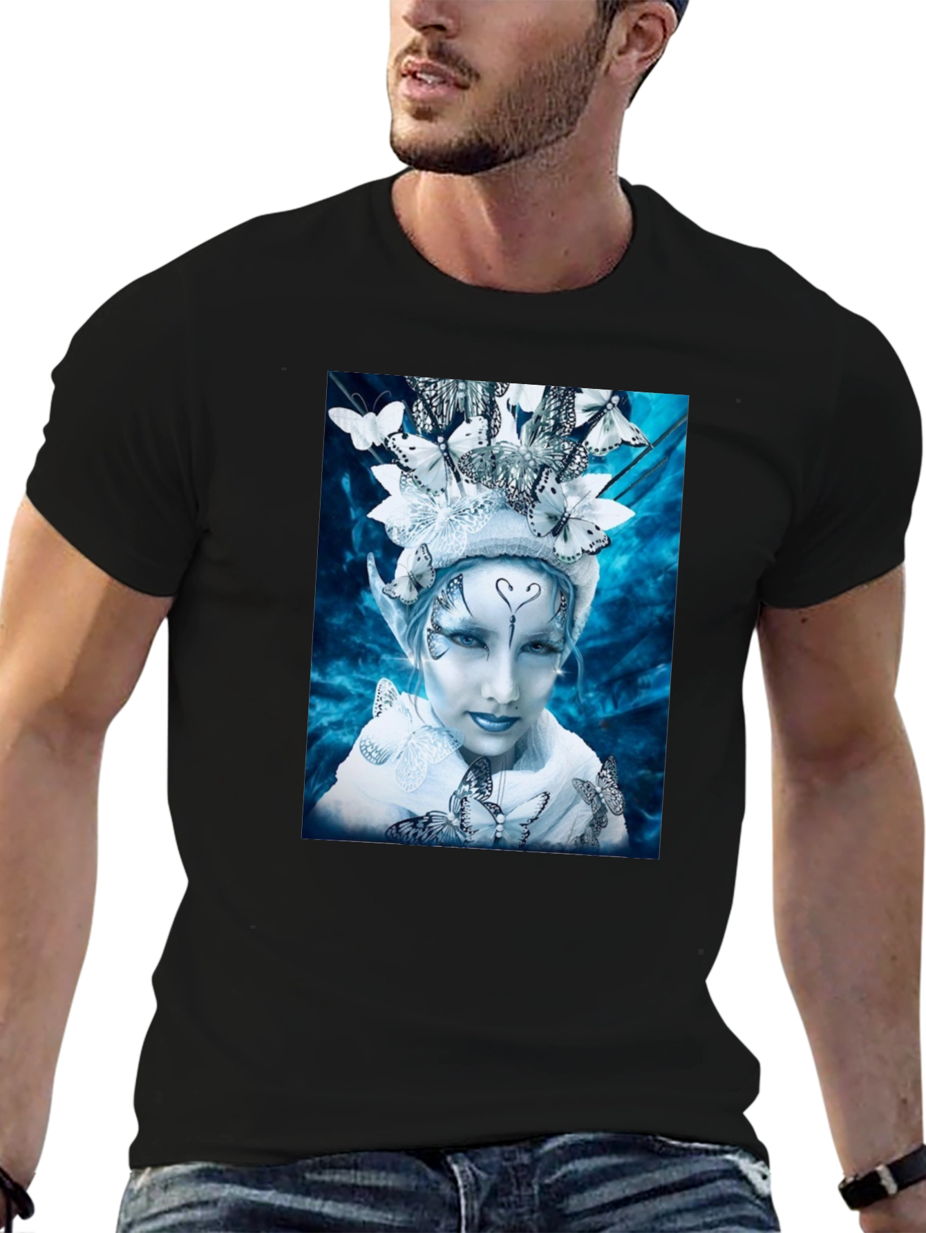 Butterfly Fairy Graphic Tee - Unique Fantasy Design