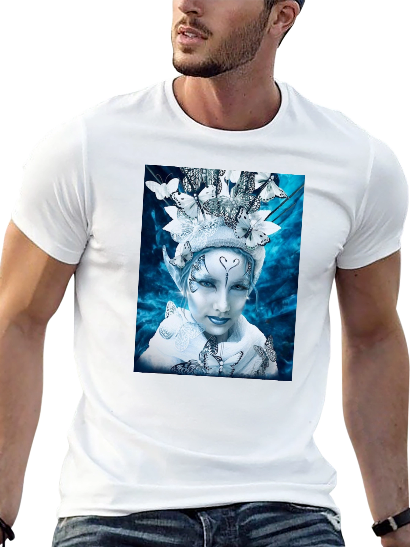 Butterfly Fairy Graphic Tee - Unique Fantasy Design