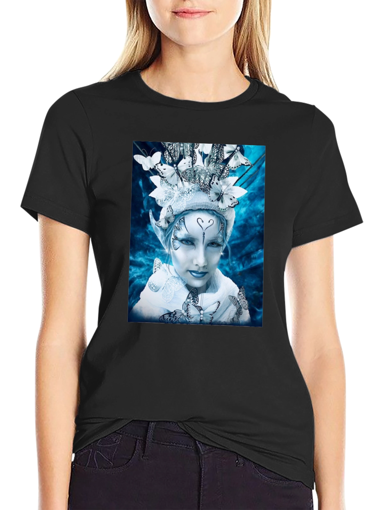 Butterfly Fairy Graphic Tee - Unique Fantasy Design